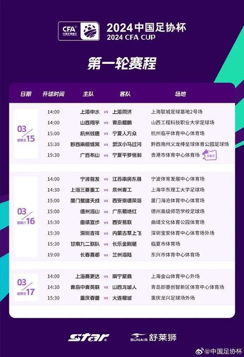 中国杯赛程表